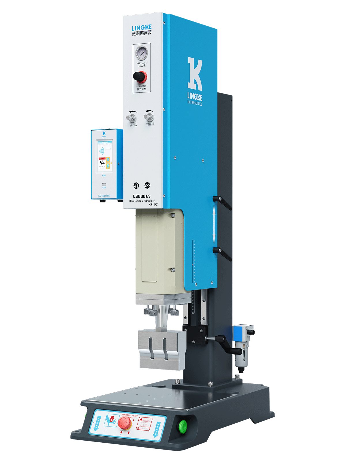 靈科超聲波塑料焊接機 方立柱 20kHz-2000/2600/3200W L3000 ES 數(shù)字